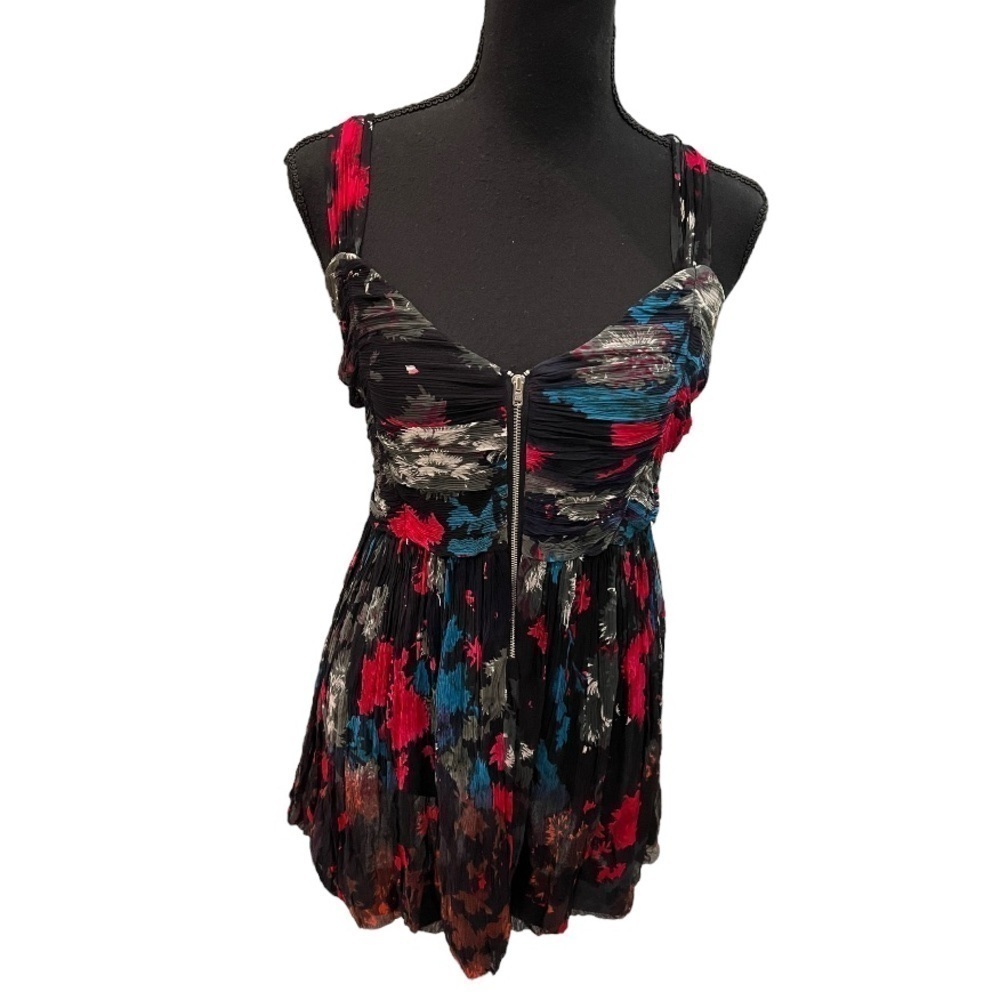 Adolfo Dominguez Mini Dress Zipper Front Racer Back 6